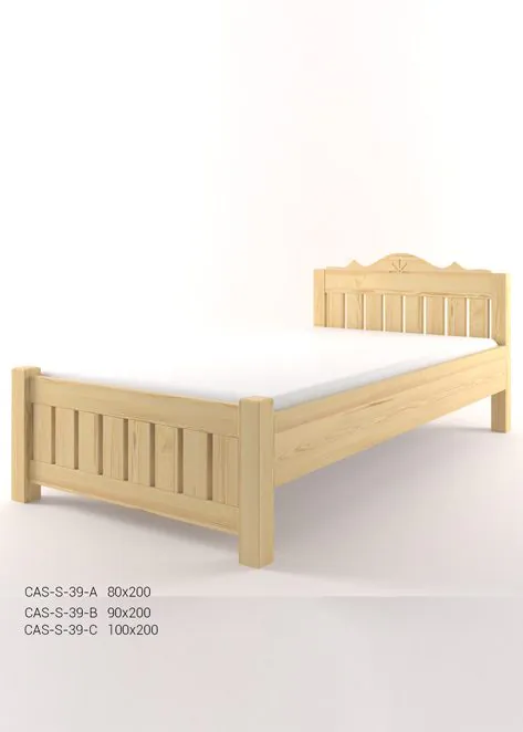 Dřevěná postel DT S-39 80x200 cm borovice masiv
