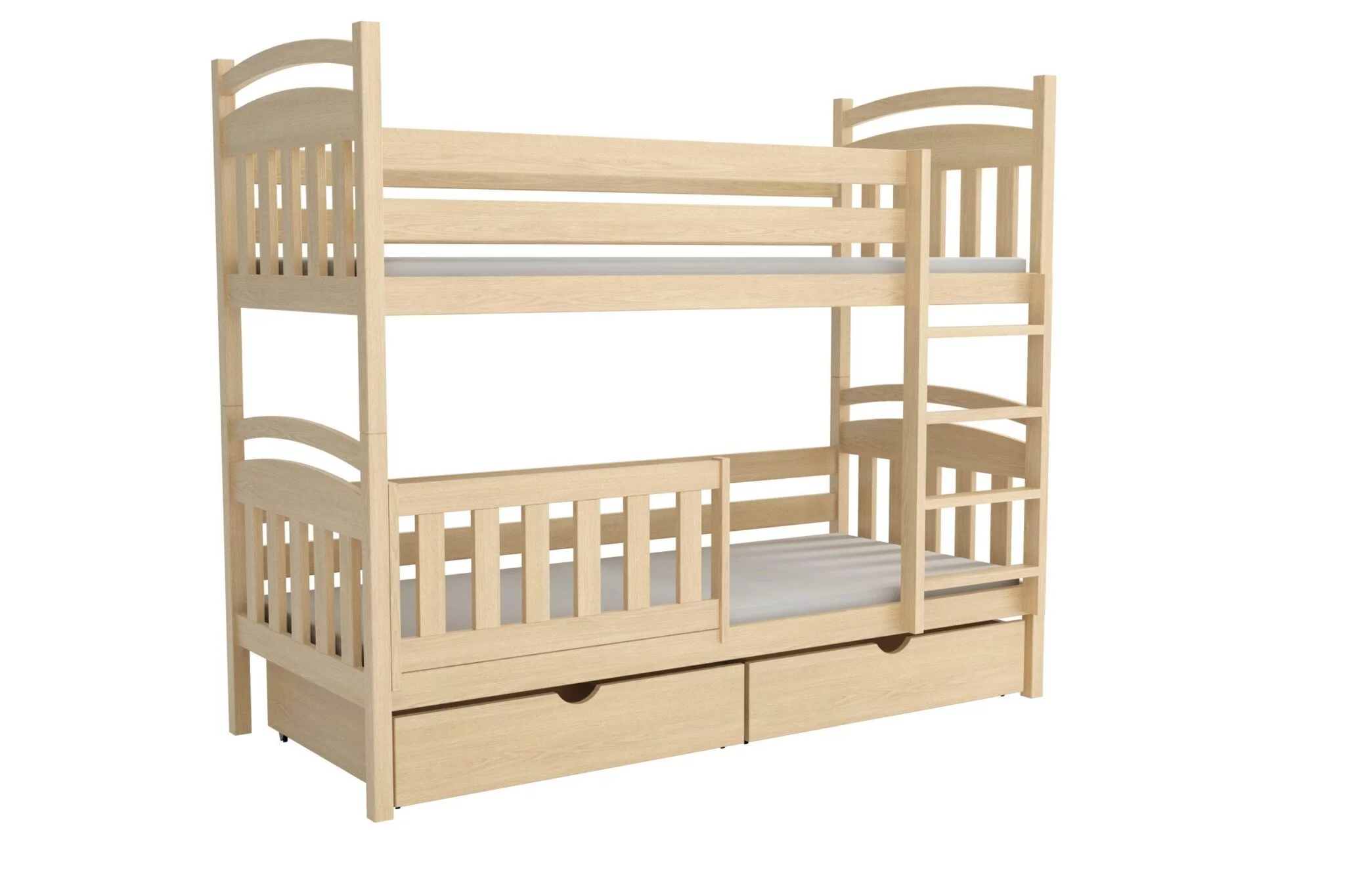 Patrová postel  WOOD 003 90x200  borovice masiv - více dostínů