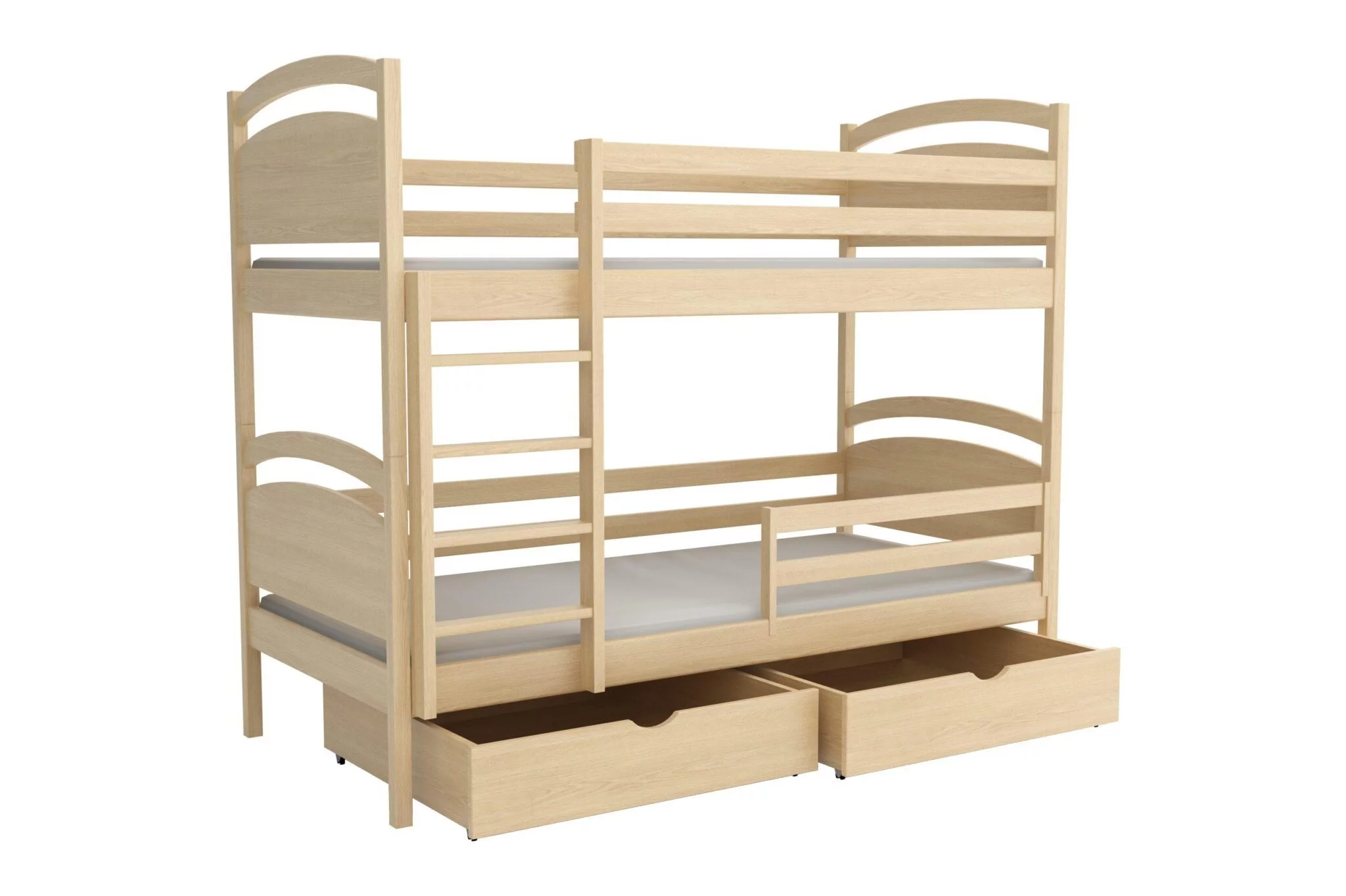 Patrová postel WOOD 006 80x180 cm borovice masiv 