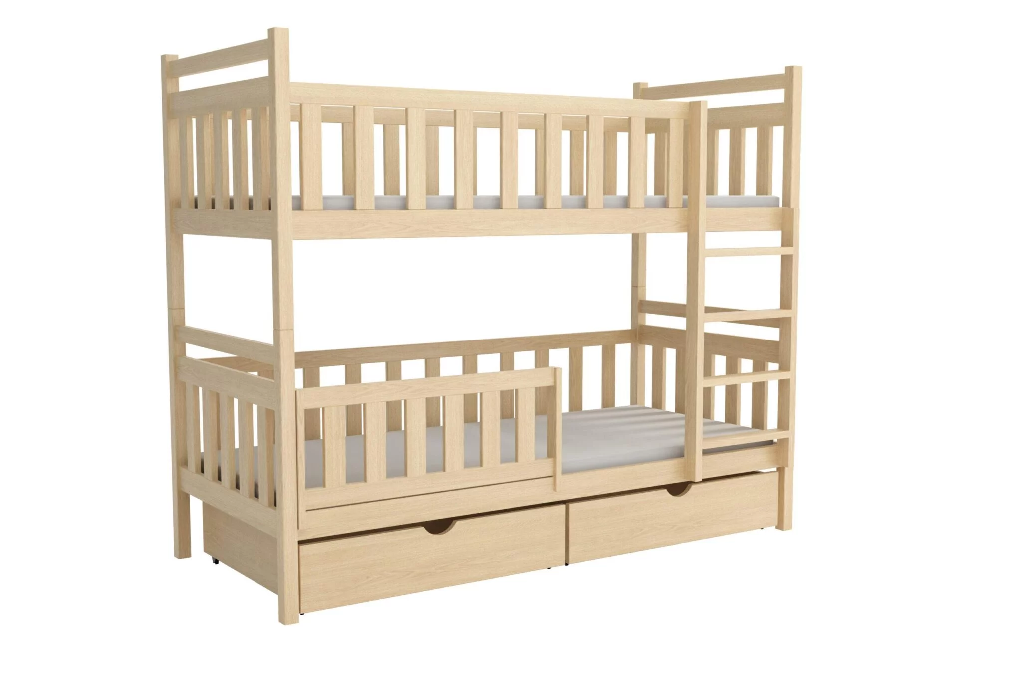 Patrová postel WOOD 009 80x180 cm borovice masiv 