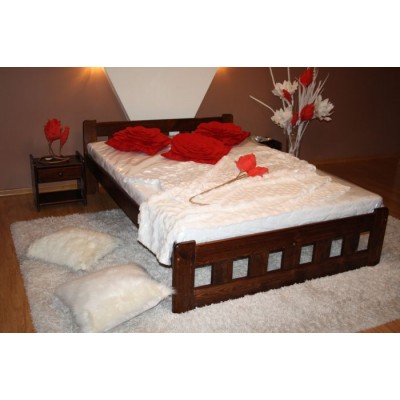 Dřevěná manželská postel MD 18 160x200 cm borovice masiv 