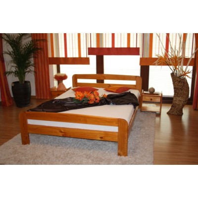 Dřevěná postel MD 19 140x200 cm borovice masiv