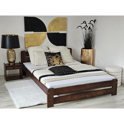 Dřevěná manželská postel MD 02 160x200 cm borovice masiv